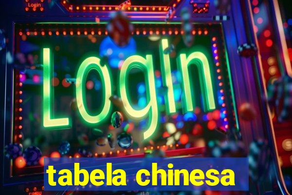 tabela chinesa